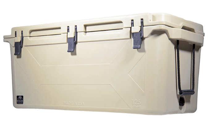 The all new 125 QT Bison Cooler.  The ultimate large cooler built for the weekend warrior and proudly Made in USA.  