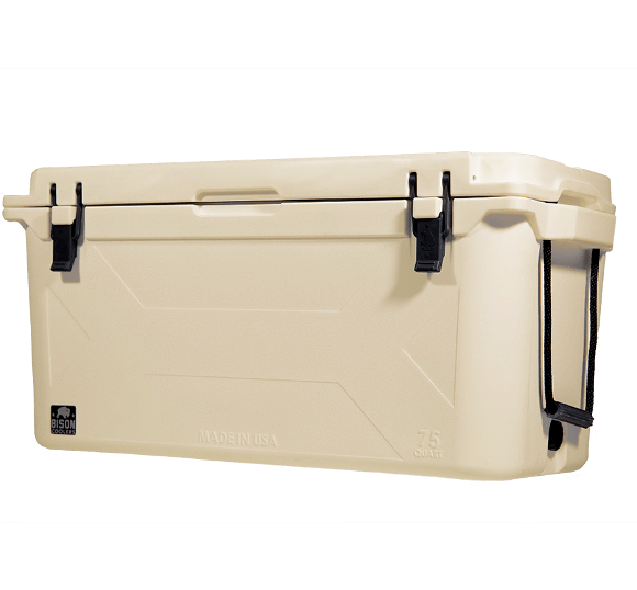 Bison Coolers 75 Quart Ice Chest Cooler. The 75 Quart GEN2 Bison Cooler is the best cooler for outdoor enthusiasts.