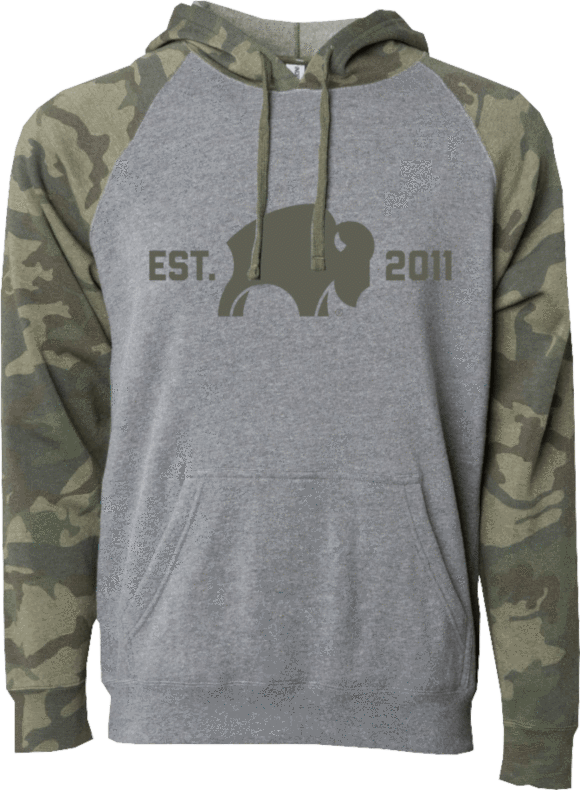 Bison Coolers Hoodie - Camo