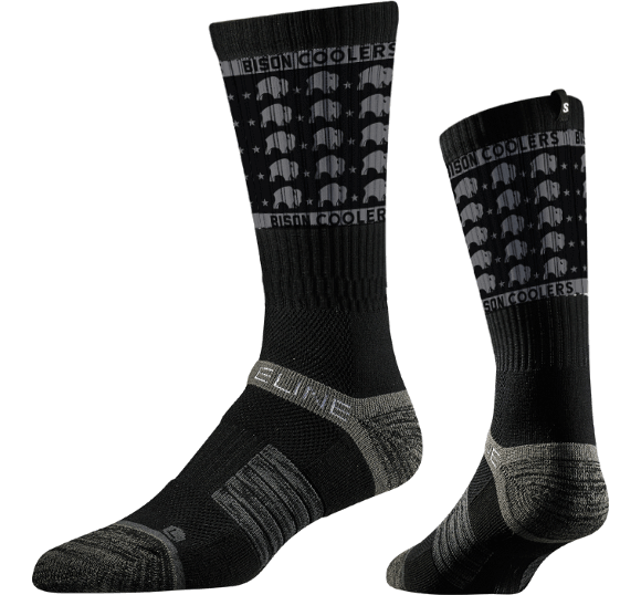"Bison Stars" Socks by Strideline