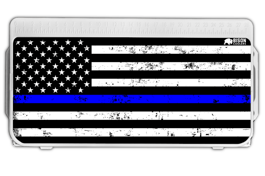 Thin Blue Line Flag Lid Graphic
