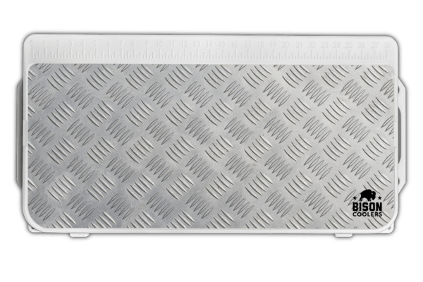 Bison Coolers Diamond Plate Lid Graphic - Coolers Accessories. Bison Coolers are Made in USA!